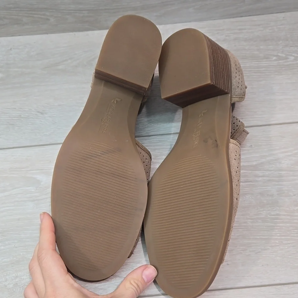 Koolaburra by Ugg Australia Women Ashlyn Leather Open Toe Heels Sandals shoes 9